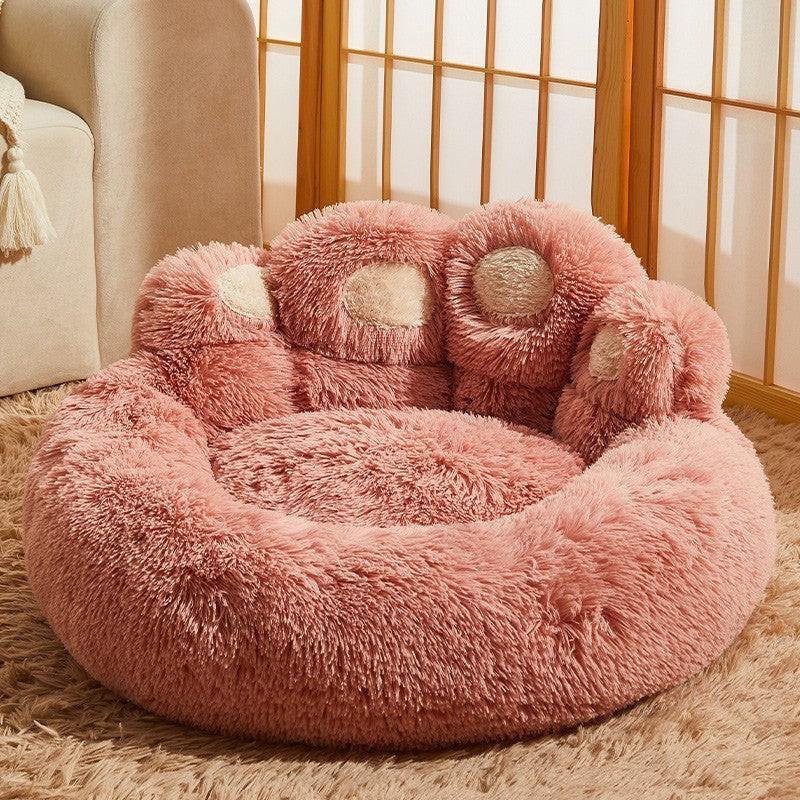 Cozy Hand-Shaped Dog Warming Bed.