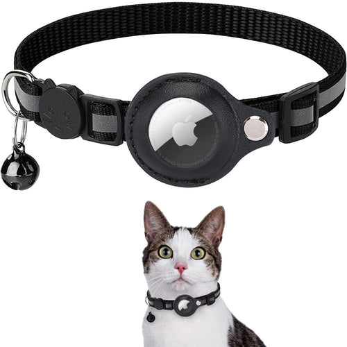 Collier réfléchissant Airtag pour chats et chiens