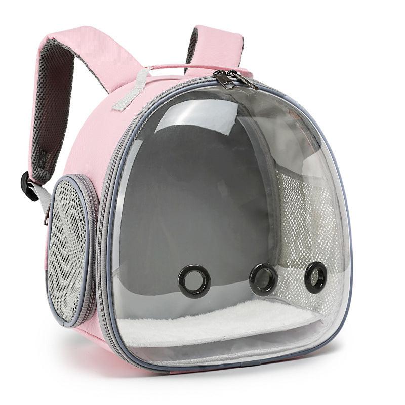 Small Animal Travel Backpack | Clear Bubble Pet Carrier.