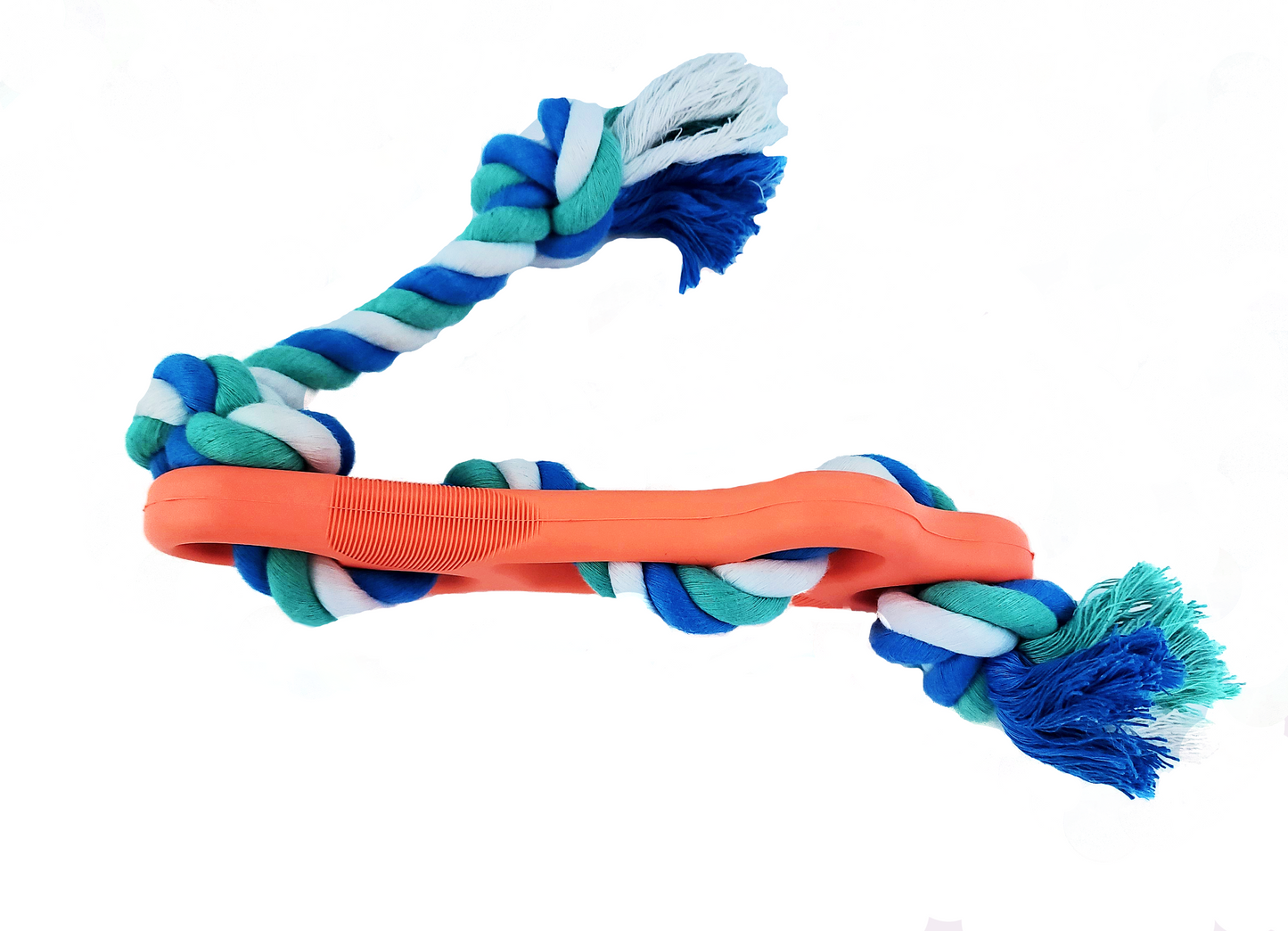 Jouet à mâcher os avec corde – Pour chiens actifs