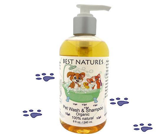 Shampoing et nettoyant biologique pour animaux Animallerys, soin naturel pour pelage propre et sain.