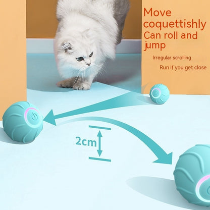 Ballon interactif pour chat Smart Interactive Cat Ball™ d'Animallerys, jouet de divertissement pour animaux de compagnie.