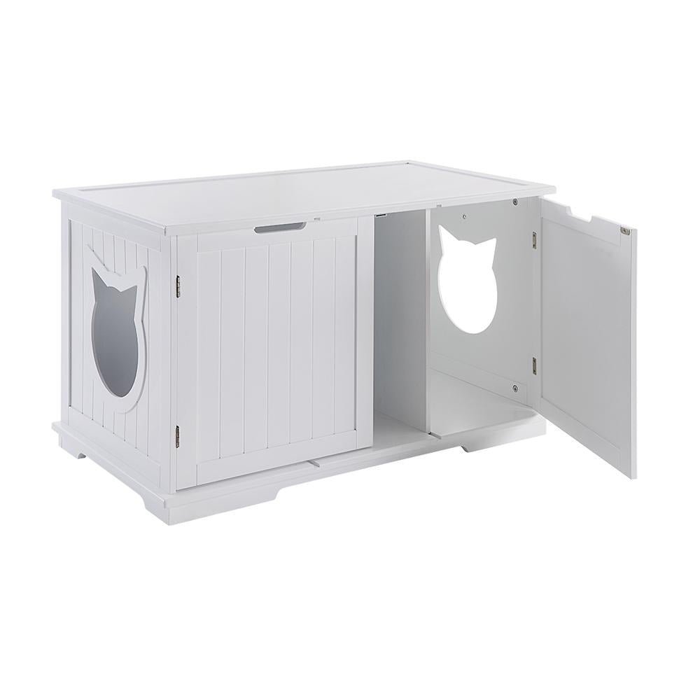 Large Cat Toilet Bench - Litter Box Hideaway