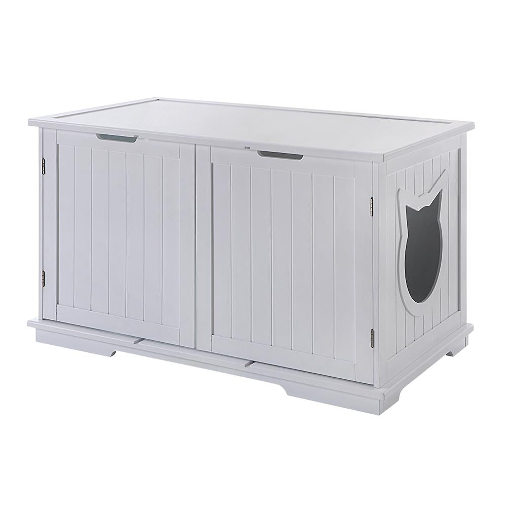 Large Cat Toilet Bench - Litter Box Hideaway