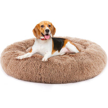 Fluffy Plush Pet Bed | Calming Faux Fur Dog & Cat Bed.