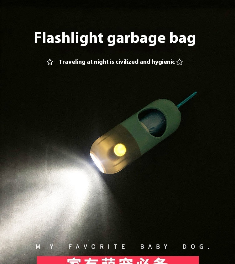 Distributeur de sacs pour déchets d’animaux | Lumière LED