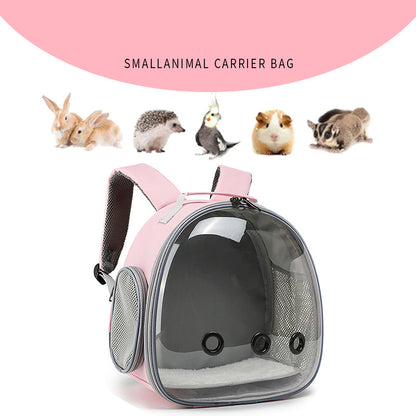 Sac à dos pour petits animaux de compagnie de la marque Animallerys, idéal pour transporter un animal en toute sécurité.