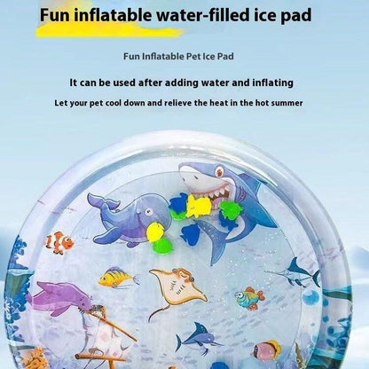 Inflatable Cat Water Playmat – Keep Your Cat Cool and Entertained.