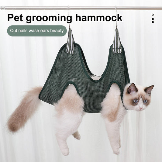 Hamac de retenue pour toilettage d'animaux de la marque Animallerys, accessoires pour grooming et confort du pet.