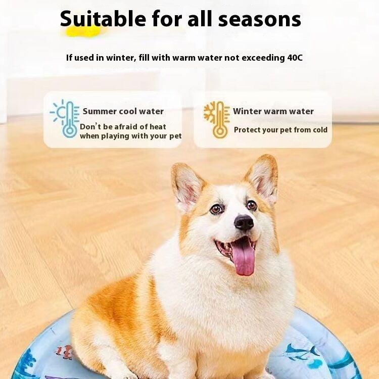 Inflatable Cat Water Playmat – Keep Your Cat Cool and Entertained.