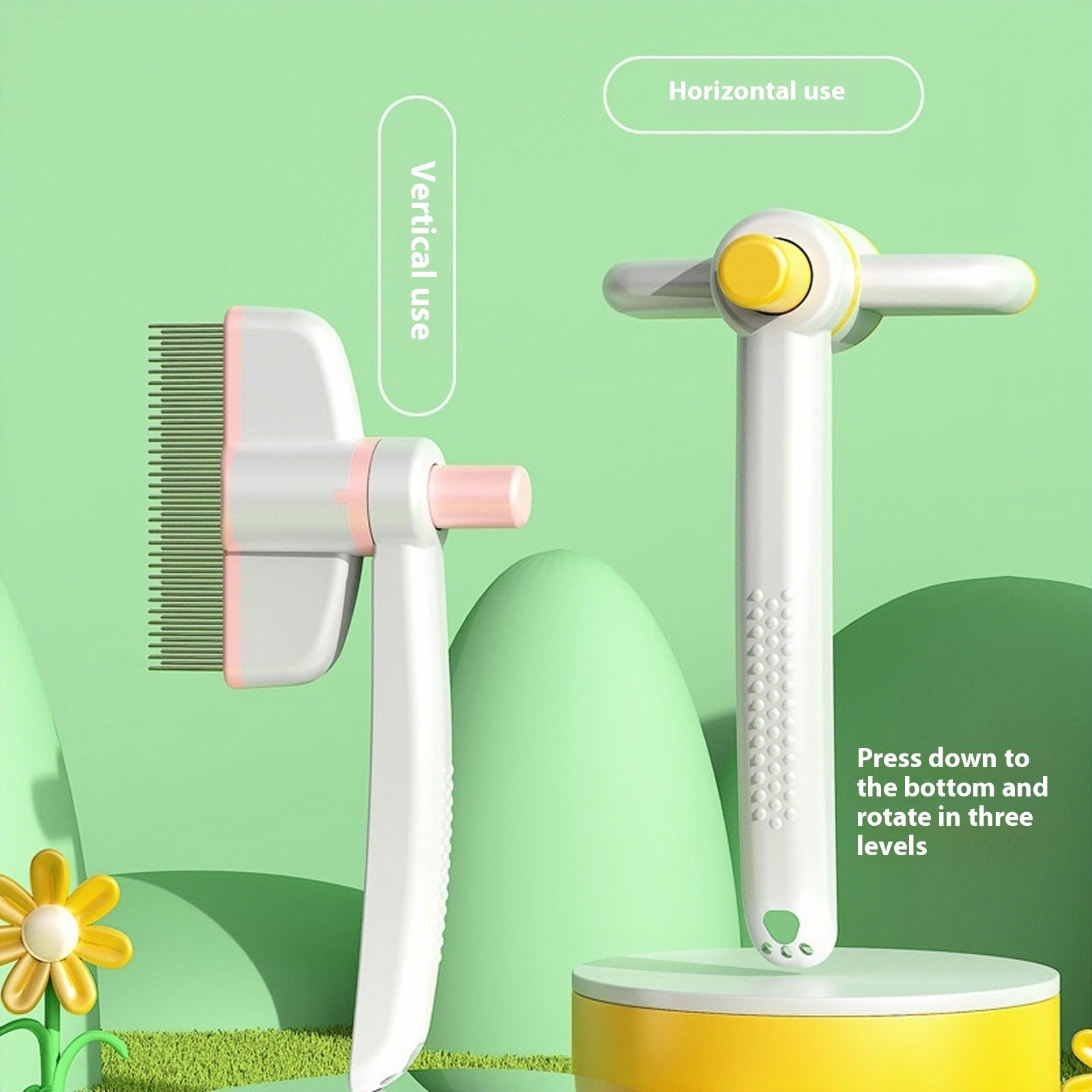 Peigne de toilettage pour chat Animallerys, accessoire de soin pour démêler et brosser le pelage de votre chat.