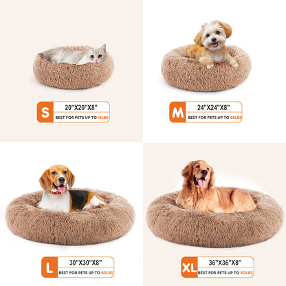 Litière pour chat en peluche douce et moelleuse, lit pour animaux de compagnie Animallerys en fausse fourrure confortable