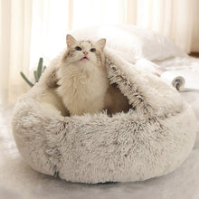 Plush Cocoon Cat Bed