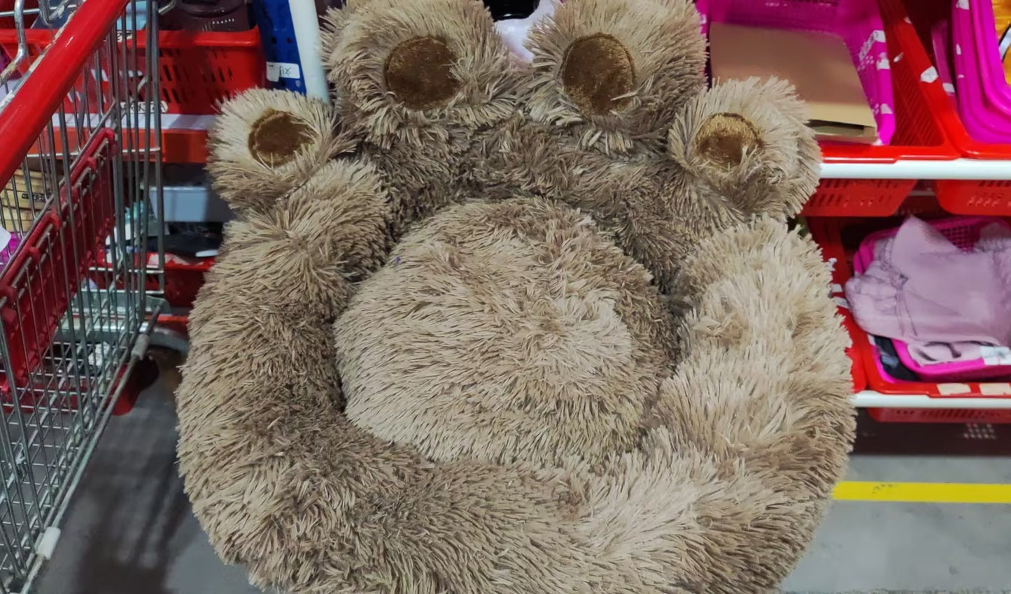 Lit chauffant pour chien en forme de main, confortable et douillet, idéal pour les animaux de compagnie, par Animallerys.