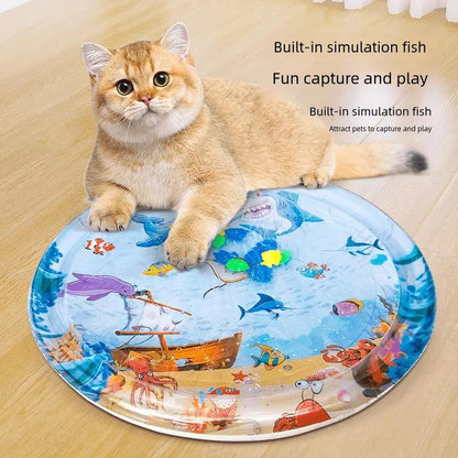 Inflatable Cat Water Playmat – Keep Your Cat Cool and Entertained.