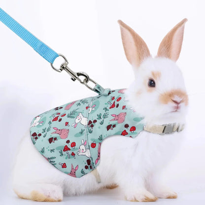 Adjustable Harness and Leash for Rabbit, Cat and Ferret