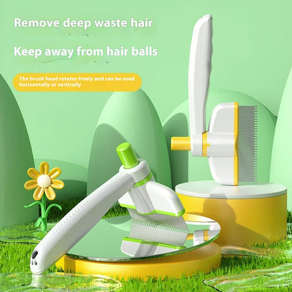 Peigne à chat Animallerys pour le toilettage, accessoires pour animaux de compagnie, avec dents en métal.