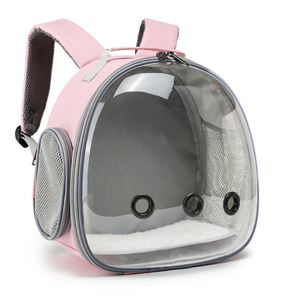 Sac à dos pour petits animaux de compagnie Animallerys, avec fenêtre transparente et espace pour animaux domestiques.