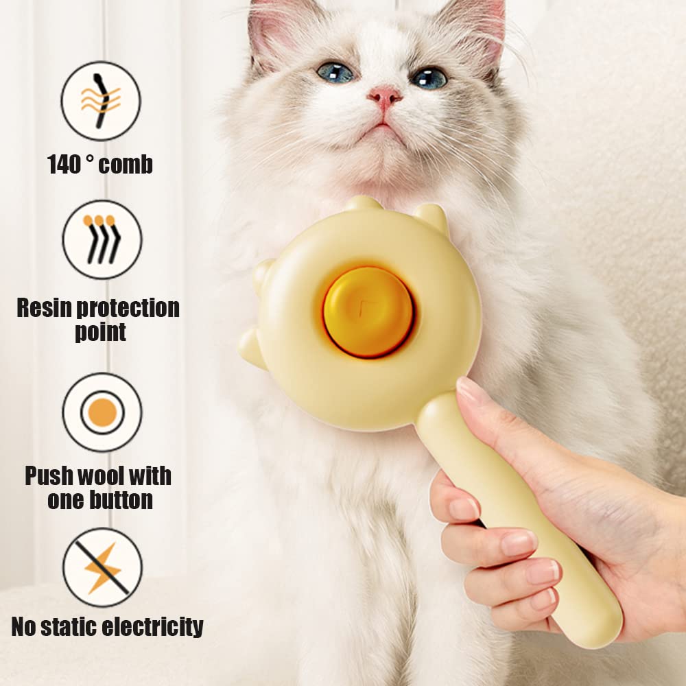 Nettoyeur pour poils de chiens et chats Animallerys, appareil de nettoyage pour animaux domestiques, en action sur un pelage.