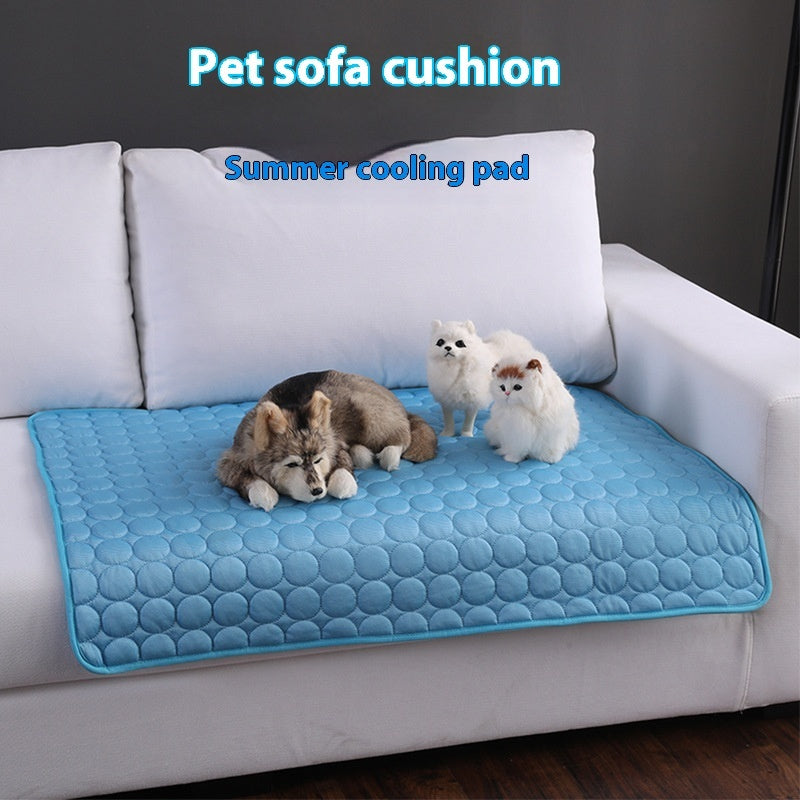 Tapis rafraîchissant pour animaux de compagnie Animallerys, surface en gel froid pour soulager la chaleur de votre animal.