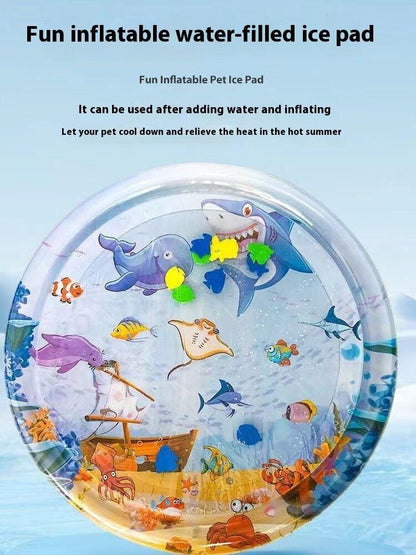 Inflatable Cat Water Playmat – Keep Your Cat Cool and Entertained.