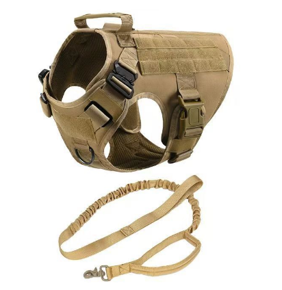 Tactical Dog Harness and Leash Set