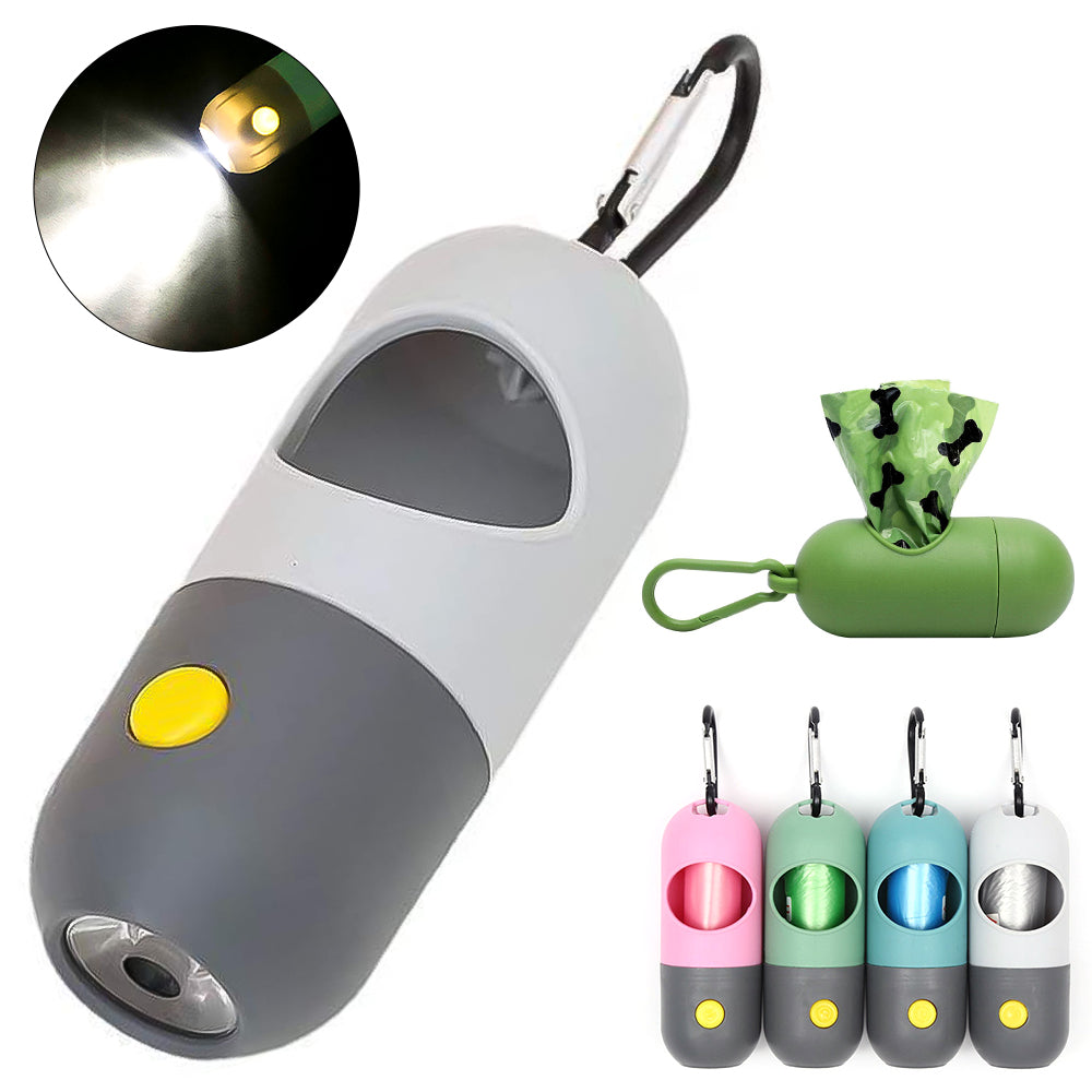 Distributeur de sacs pour déchets d’animaux | Lumière LED