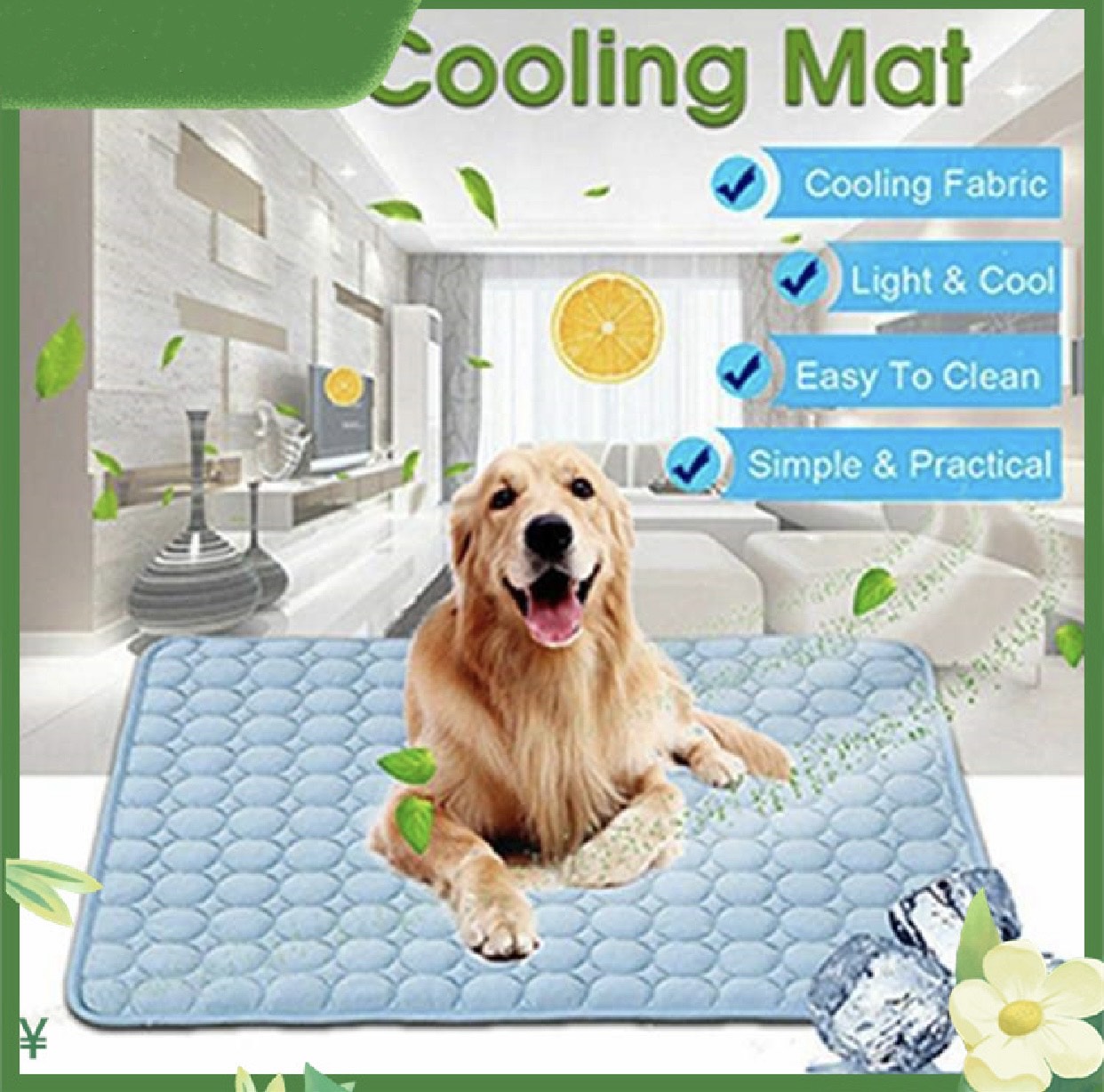 Cooling mat for cats and dogs