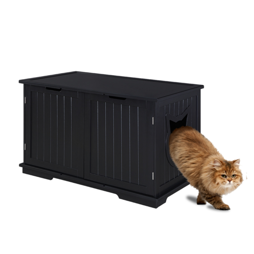 Large Cat Toilet Bench - Litter Box Hideaway